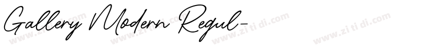 Gallery Modern Regul字体转换